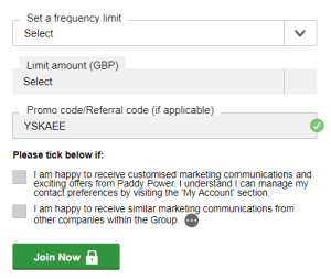 paddy power bingo promo codes existing customers