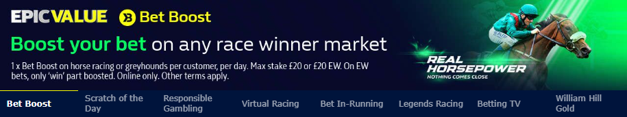 william hill bet boost